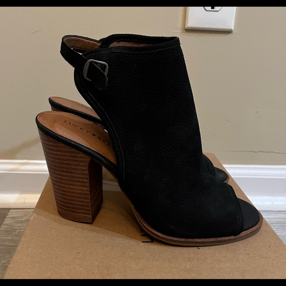 Black Lucky Brand Heels, Size: 8.5 - Picture 4 of 5
